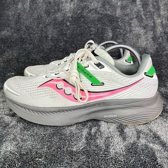 Saucony Shoes - SAUCONY Women's Guide 16 White/Green/Pink Engineered Mesh Running Size 10.5